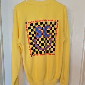Soulcycle‎ Yellow Graphic Men's Sweater